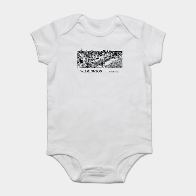 Wilmington North Carolina Baby Bodysuit by Lakeric